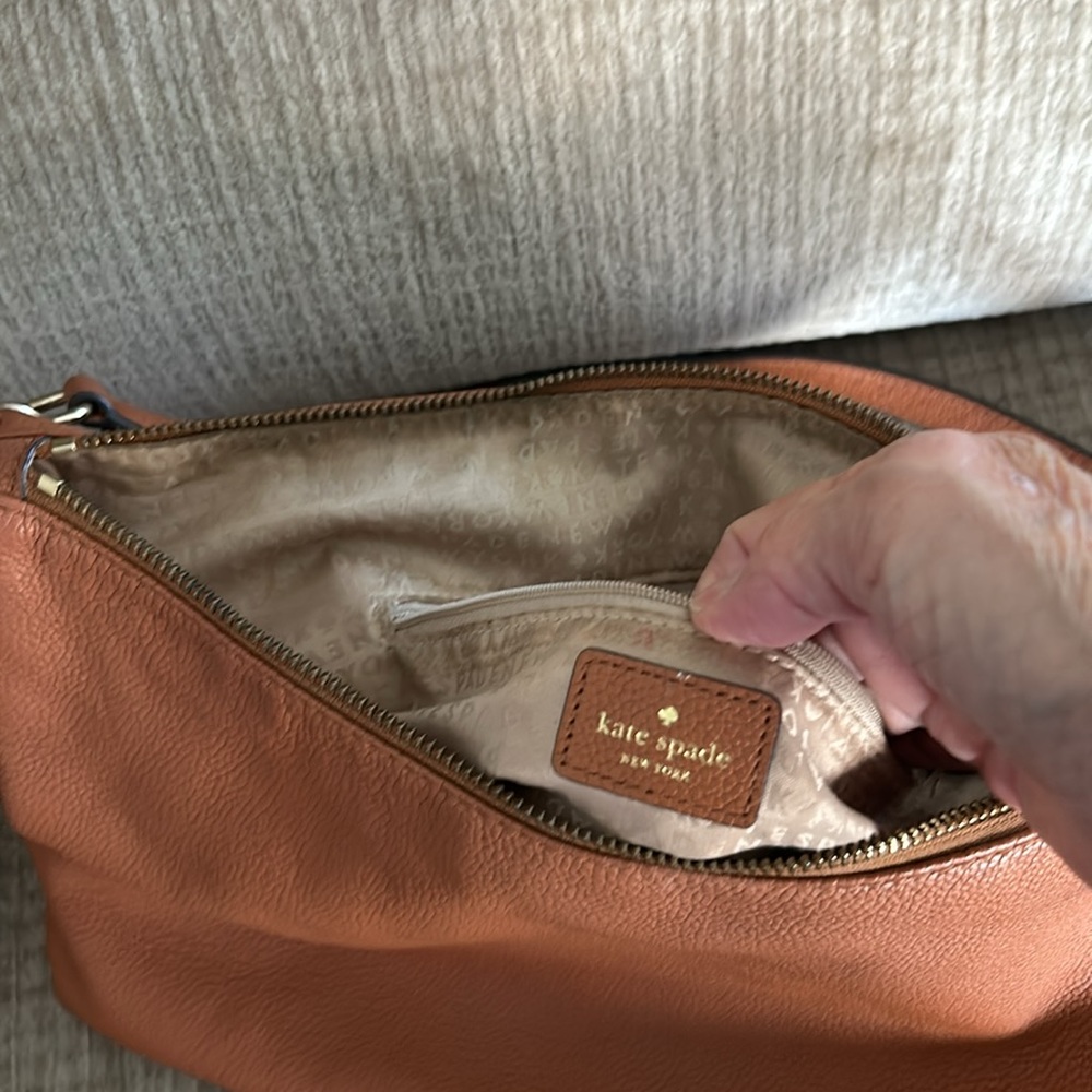 Kate Spade burnt orange pebble leather mulberry Street version shoulder bag - Picture 8 of 11